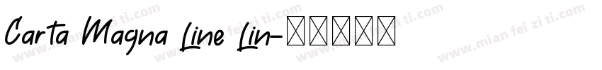 Carta Magna Line Lin字体转换